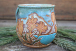 Load image into Gallery viewer, Wildflower Fields and Glacial Lake Days Carved Mug, 16 oz
