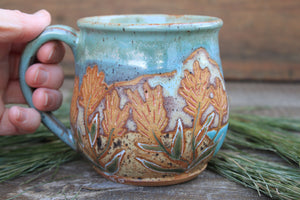 Wildflower Fields and Glacial Lake Days Carved Mug, 16 oz