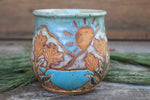 Load image into Gallery viewer, Wildflower Fields and Glacial Lake Days Carved Mug, 16 oz
