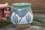 Load image into Gallery viewer, Snowy Desert Mountain Sunset Mug, 18
