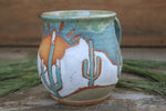 Load image into Gallery viewer, Snowy Desert Mountain Sunset Mug, 18
