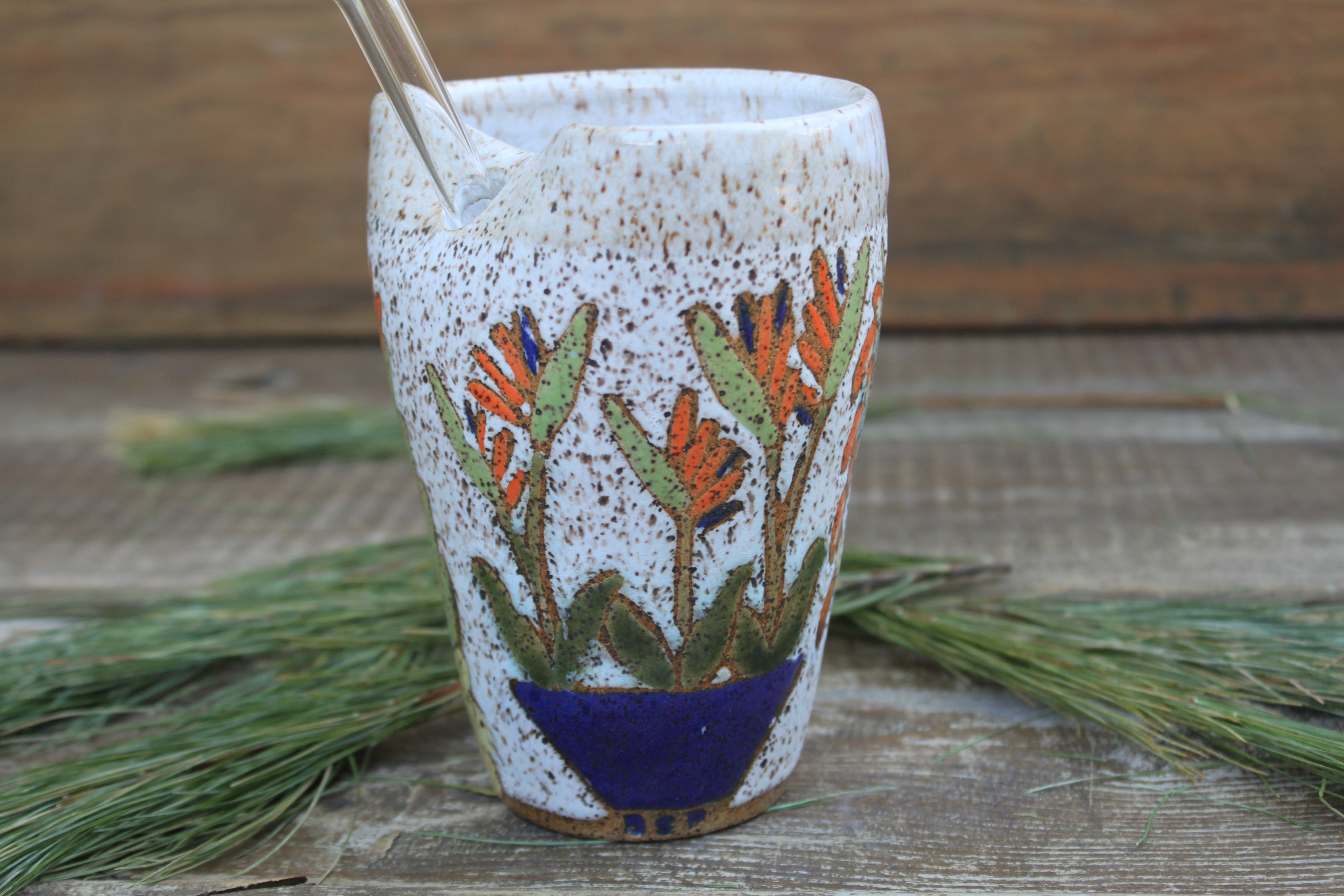 Tropical Houseplant Party Straw Cup, 13 oz