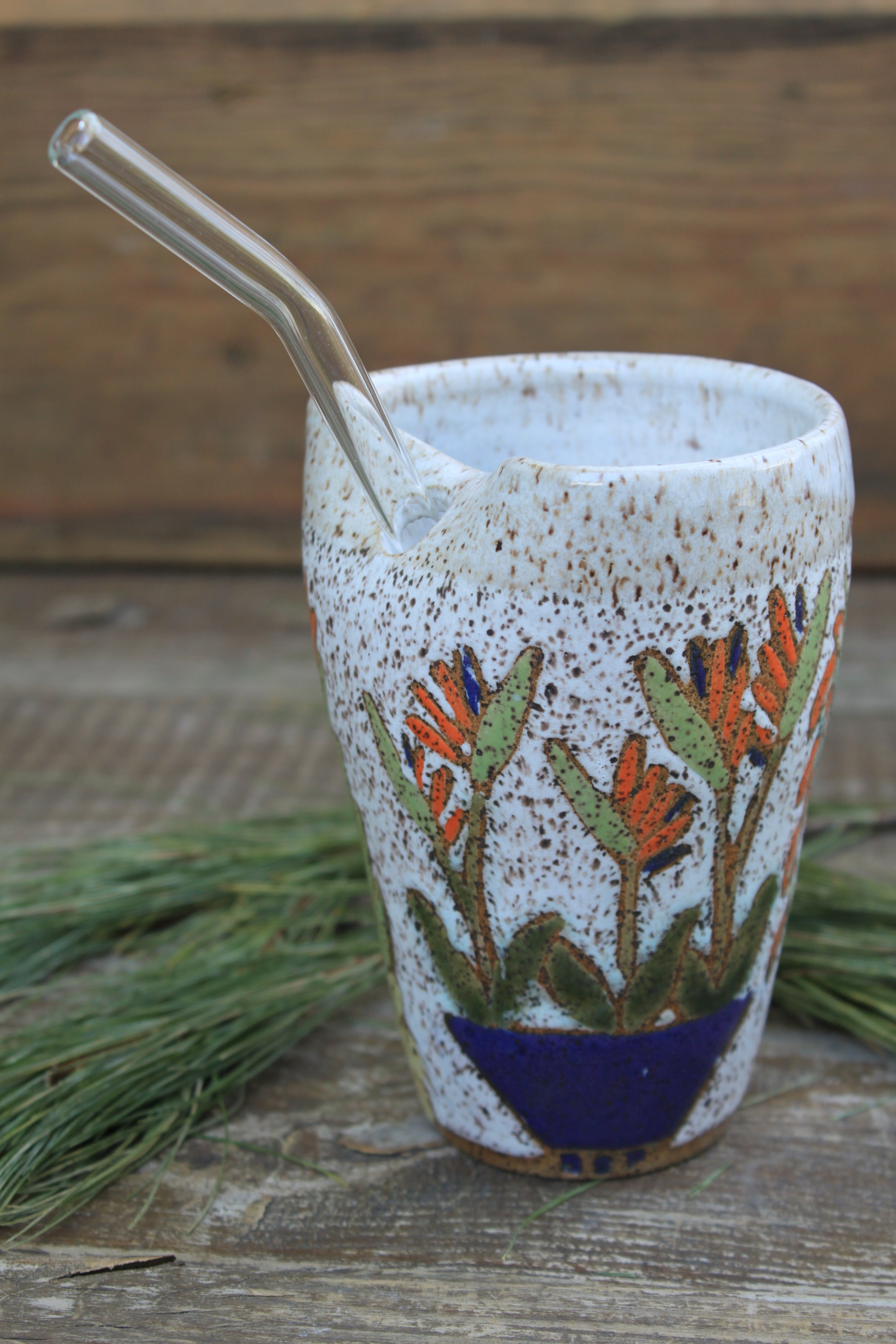 Tropical Houseplant Party Straw Cup, 13 oz