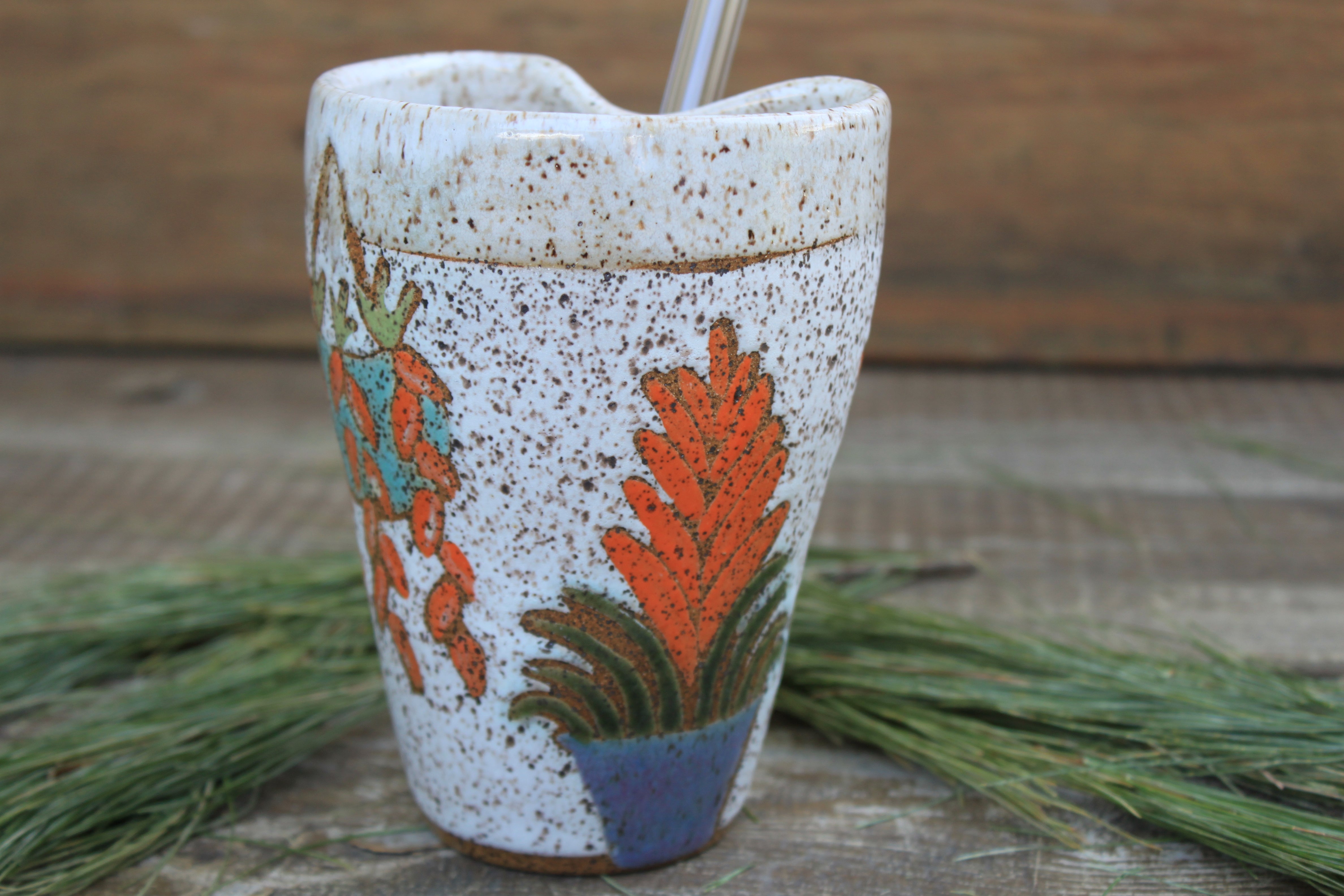 Tropical Houseplant Party Straw Cup, 13 oz
