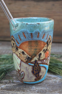 Wildflower Fields and Rolling River Sunset Straw Cup, 15 oz