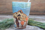Load image into Gallery viewer, Wildflower Fields and Rolling River Sunset Straw Cup, 15 oz

