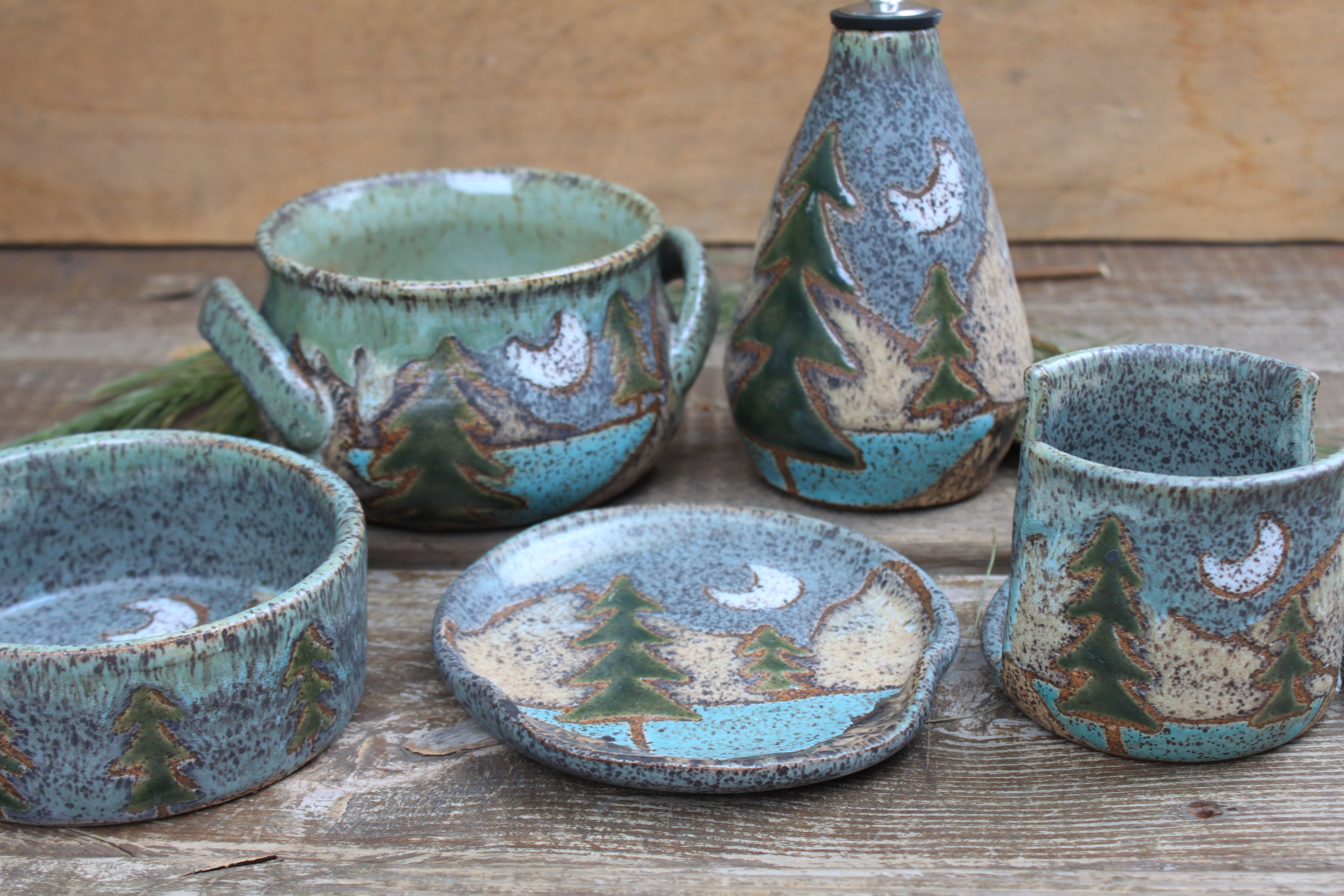 Evergreen Nights Kitchen Counter Collection - Sold Separately