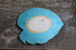 Load image into Gallery viewer, Monstera Leaf Trinket Dish, Turquoise and Pink
