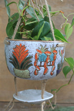 Load image into Gallery viewer, Tropical Houseplant Party Hanging Planter with Drip Dish
