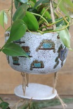Load image into Gallery viewer, Tropical Houseplant Party Hanging Planter with Drip Dish
