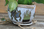Load image into Gallery viewer, Tropical Houseplant Party Hanging Planter with Drip Dish
