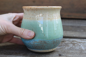 Ocean Horizon Thumbprint Cup, 15 oz