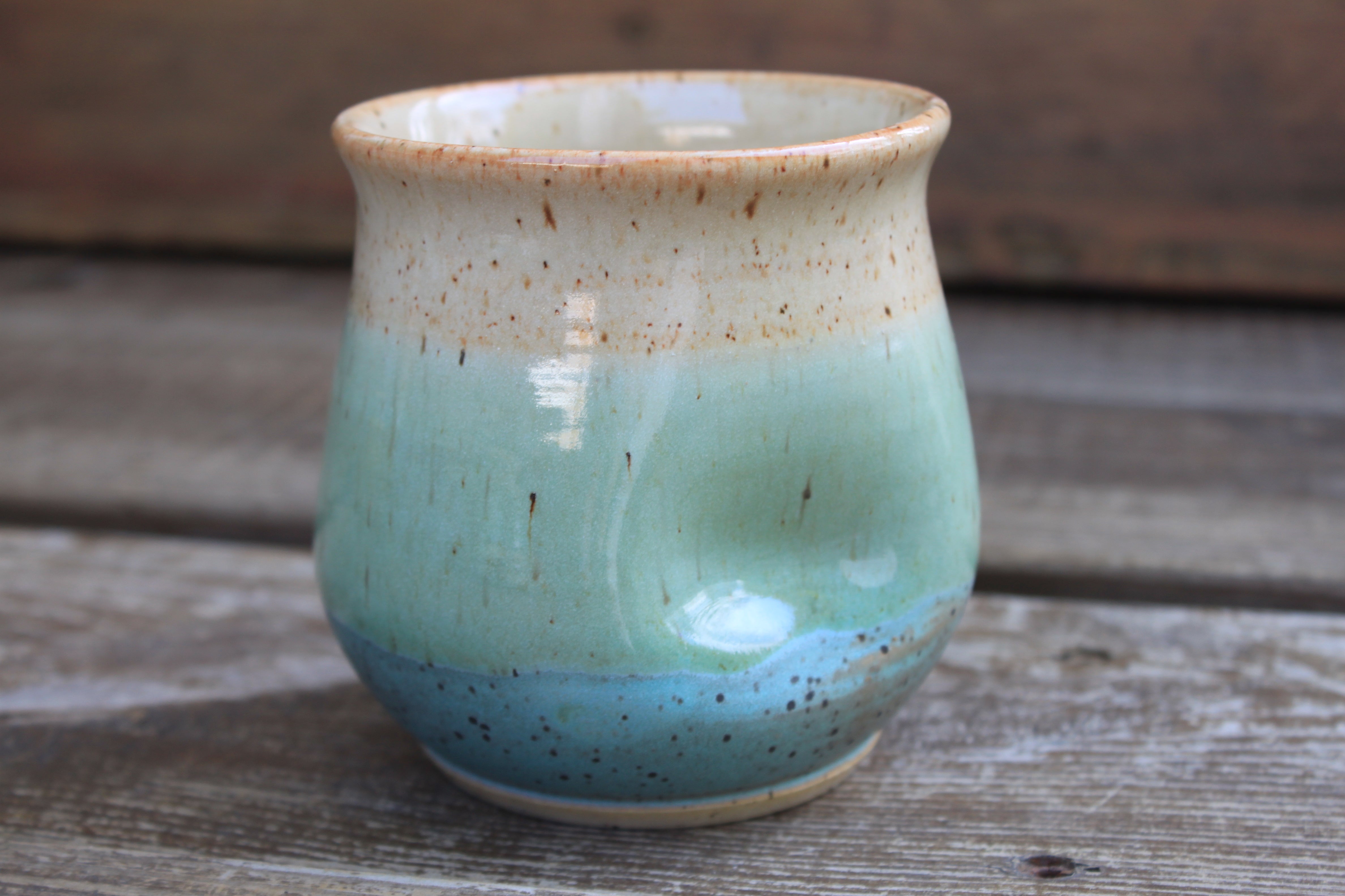 Ocean Horizon Thumbprint Cup, 15 oz