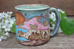 Load image into Gallery viewer, Sand Dune Sunset Carved Mug, 16 oz
