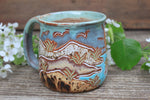 Load image into Gallery viewer, Sand Dune Sunset Carved Mug, 16 oz
