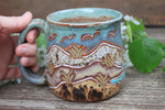 Load image into Gallery viewer, Sand Dune Sunset Carved Mug, 16 oz

