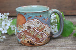 Load image into Gallery viewer, Sand Dune Sunset Carved Mug, 16 oz
