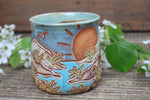 Load image into Gallery viewer, Sand Dune Sunset Carved Mug, 16 oz
