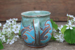 Load image into Gallery viewer, Ocean Waves Day Carved Mug, 18 oz
