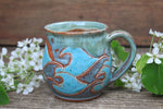 Load image into Gallery viewer, Ocean Waves Day Carved Mug, 18 oz
