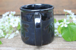 Load image into Gallery viewer, Coneflower Black on Black Mug, 16 oz
