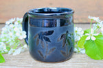 Load image into Gallery viewer, Coneflower Black on Black Mug, 16 oz
