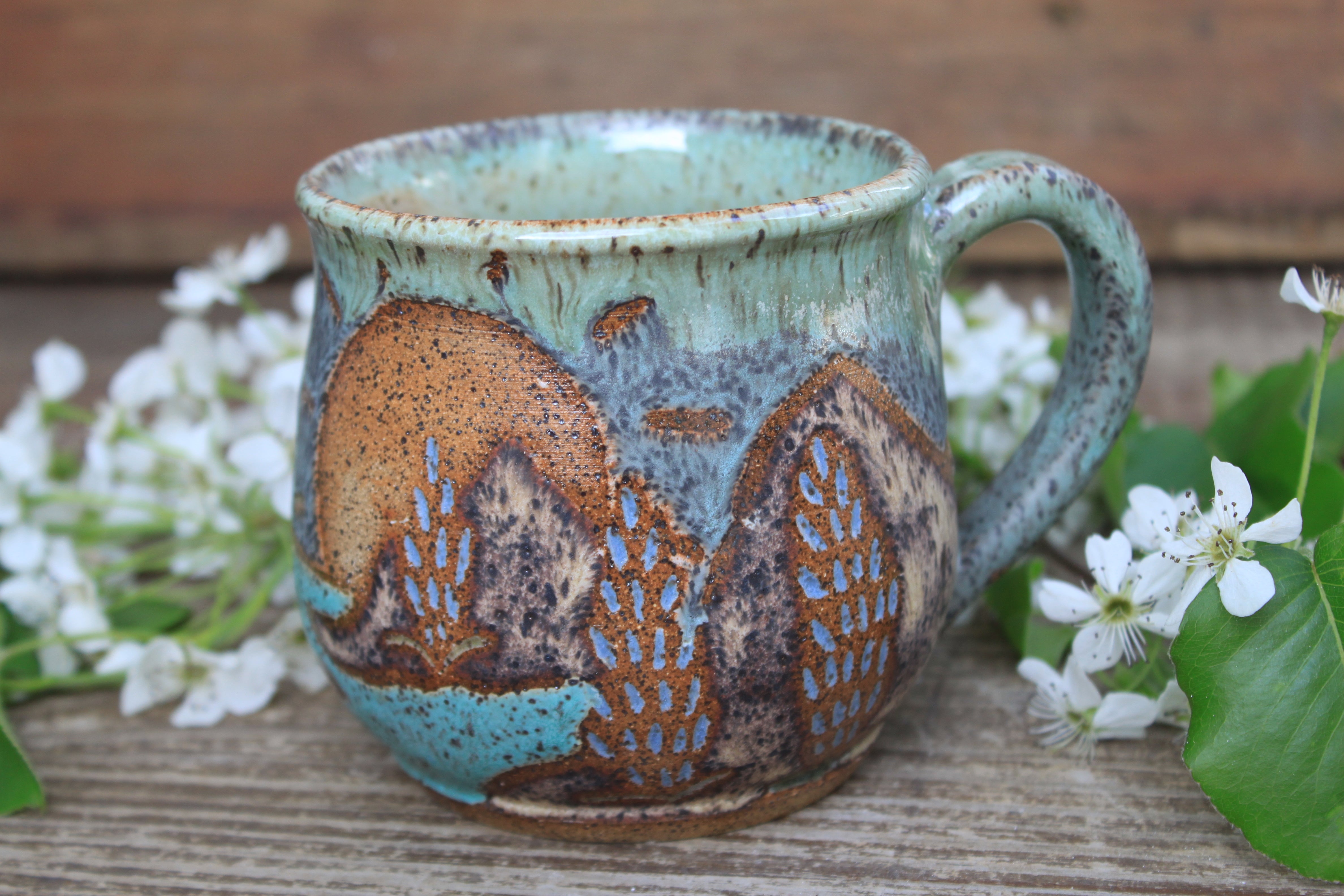 Coastal Lupine Days Mug, 18 oz