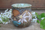 Load image into Gallery viewer, Daffodil Fields and Mountain Lake Carved Mug, 18 oz
