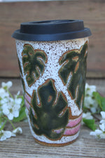 Load image into Gallery viewer, Monstera Madness Travel Mug, 18 oz

