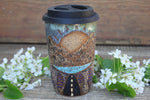 Load image into Gallery viewer, Roadtrip to the Mountains Handled Travel Mug, 18 oz
