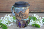 Load image into Gallery viewer, Roadtrip to the Mountains Handled Travel Mug, 18 oz
