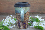 Load image into Gallery viewer, Roadtrip to the Mountains Handled Travel Mug, 18 oz
