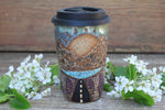 Load image into Gallery viewer, Roadtrip to the Mountains Handled Travel Mug, 18 oz
