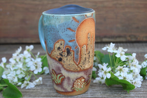 Butte-iful Spring Days Handled Travel Mug, 17 oz