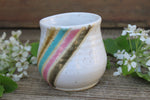 Load image into Gallery viewer, Thumbprint Cup, Spring Stripes, 14 oz
