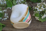 Load image into Gallery viewer, Thumbprint Cup, Spring Stripes, 14 oz
