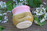 Load image into Gallery viewer, Thumbprint Cup, Honey Gold and Blush, 15 oz

