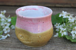 Load image into Gallery viewer, Thumbprint Cup, Honey Gold and Blush, 15 oz
