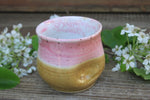 Load image into Gallery viewer, Thumbprint Cup, Honey Gold and Blush, 15 oz
