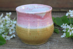 Load image into Gallery viewer, Thumbprint Cup, Honey Gold and Blush, 15 oz
