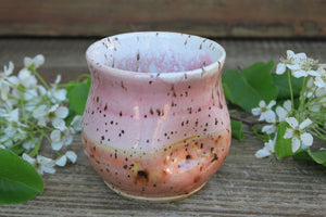 Thumbprint Cup, Blush and Coral, 13 oz