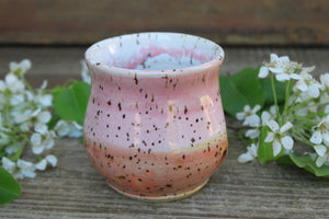 Thumbprint Cup, Blush and Coral, 13 oz