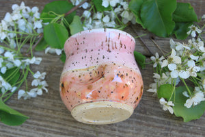 Thumbprint Cup, Blush and Coral, 13 oz