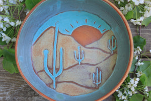 Seconds Sale! Desert Sunset Low Serving Bowl