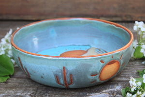 Seconds Sale! Desert Sunset Low Serving Bowl
