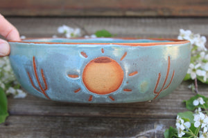 Seconds Sale! Desert Sunset Low Serving Bowl