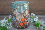 Load image into Gallery viewer, Glacial Lake/River and Wildflower Fields Sunset Pitcher, 64 oz
