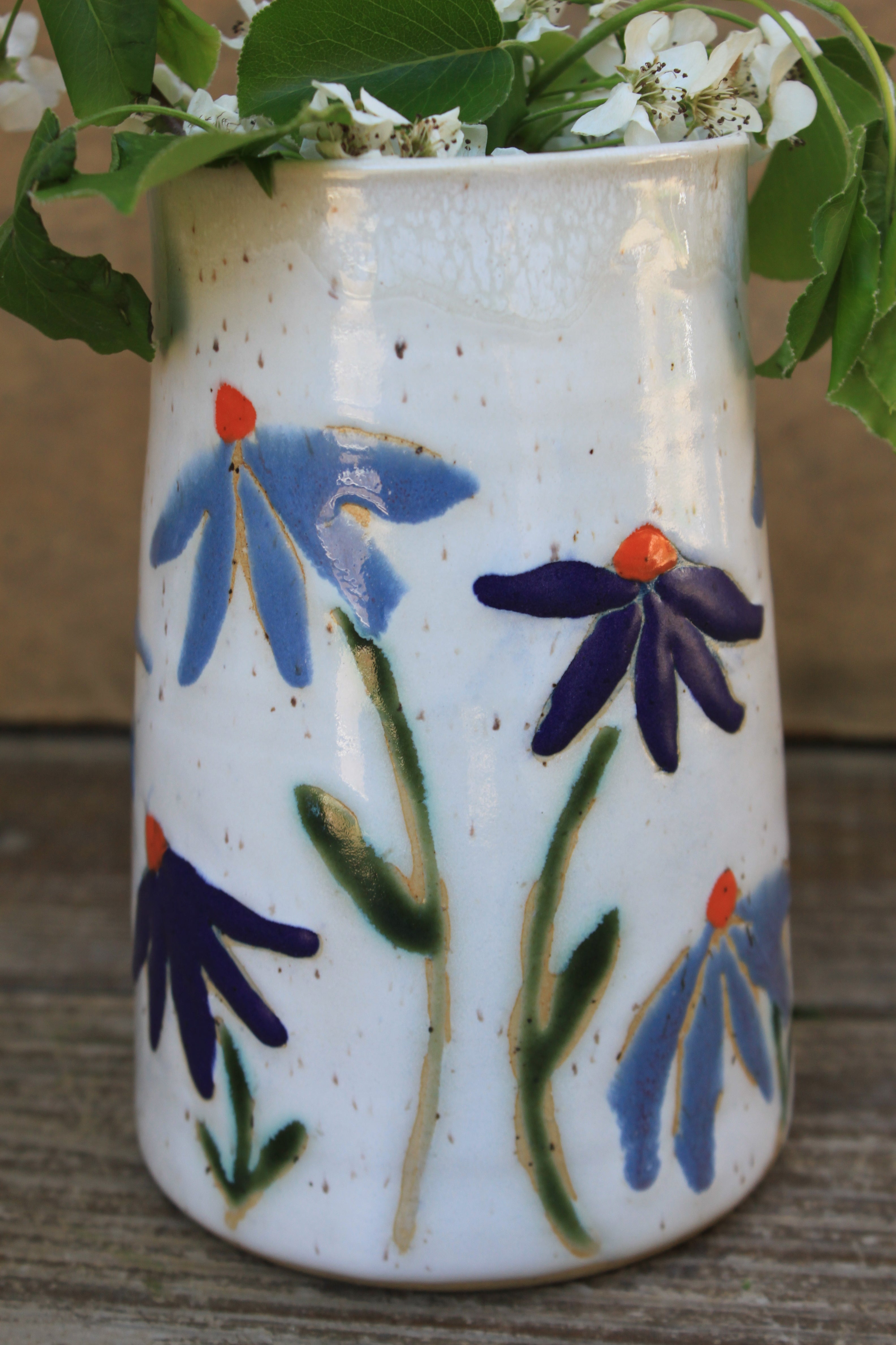 Coneflower Celebration Vase