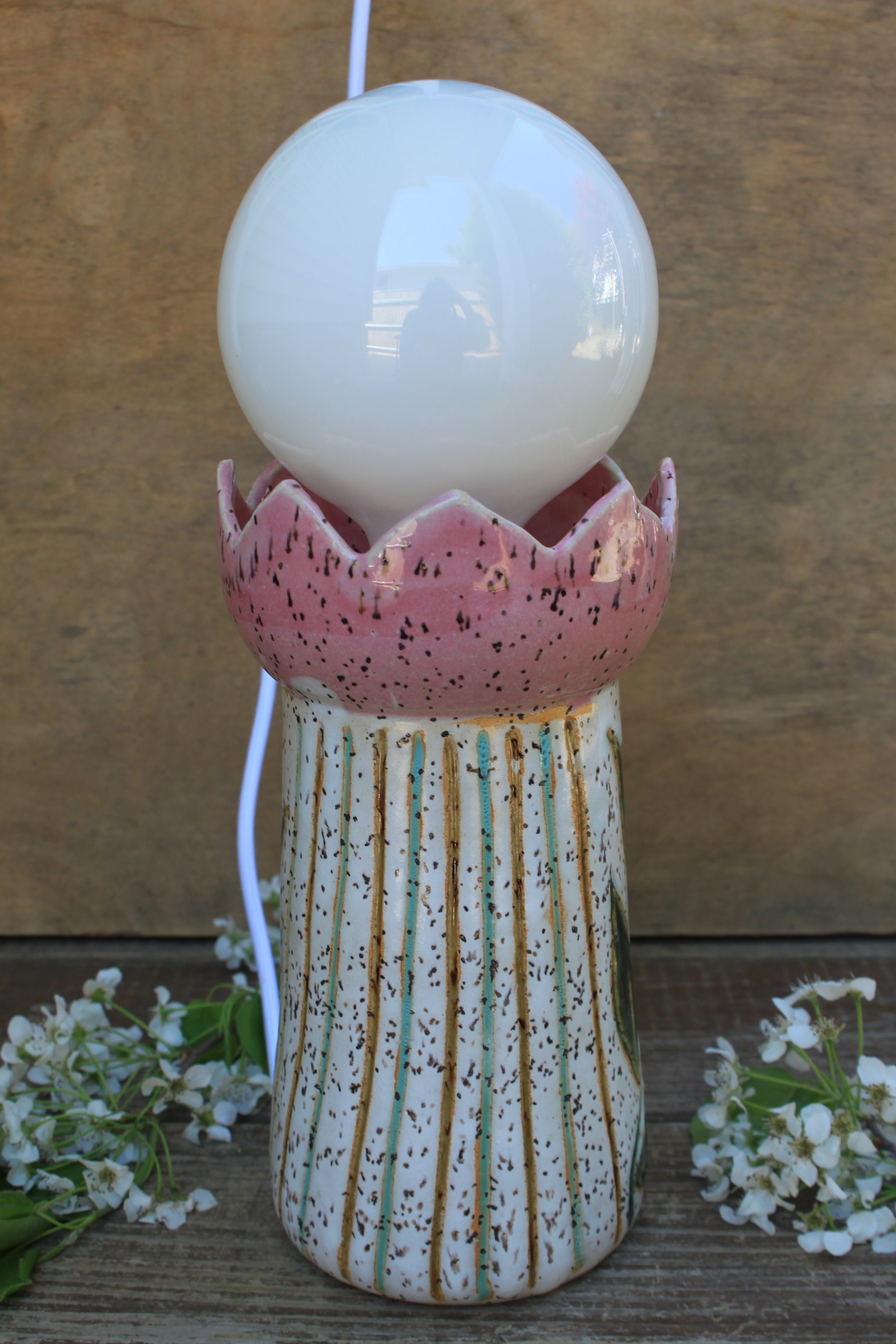 Lamp, Floral Fantasy