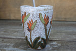Load image into Gallery viewer, Tropical Bird of Paradise Carved Straw Cup

